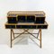 Mid-Century Desk in Bamboo and Black Lacquer by E. Murio, 1960s 2