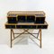 Mid-Century Desk in Bamboo and Black Lacquer by E. Murio, 1960s, Image 2