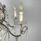 Lámpara de araña italiana de vidrio con estructura de metal, años 50, Imagen 11