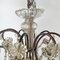 Italian Glass Drop Chandelier with Metal Structure, 1950s, Image 8