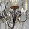 Italian Glass Drop Chandelier with Metal Structure, 1950s 12