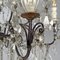 Italian Glass Drop Chandelier with Metal Structure, 1950s, Image 12