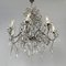 Italian Glass Drop Chandelier with Metal Structure, 1950s, Image 5