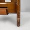 Moderne italienische Mid-Century Holzsessel aus braunem Leder mit Schnallen, 1960er, 2er Set 20