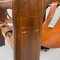 Poltrone Mid-Century moderne in legno in pelle marrone con fibbie, Italia, anni '60, set di 2, Immagine 18