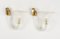 Apliques Mid-Century de cristal de Murano y latón atribuidos a Barovier & Toso, Italia, años 50. Juego de 2, Imagen 12