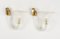 Mid-Century Murano Glass and Brass Sconces attributed to Barovier & Toso, Italy, 1950s, Set of 2, Image 12