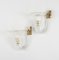 Mid-Century Murano Glass and Brass Sconces attributed to Barovier & Toso, Italy, 1950s, Set of 2 14