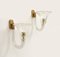 Mid-Century Murano Glass and Brass Sconces attributed to Barovier & Toso, Italy, 1950s, Set of 2 5