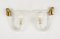 Applique Mid-Century in vetro di Murano e ottone attribuite a Barovier & Toso, Italia, anni '50, set di 2, Immagine 11