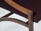 Italian Walnut and Fabric Dining Chairs by Ico Parisi for Brugnoli, 1959, Set of 4, Image 6