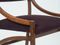 Italian Walnut and Fabric Dining Chairs by Ico Parisi for Brugnoli, 1959, Set of 4 5