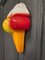 Lámpara de pared vintage con forma de cono de helado, años 60, Imagen 7