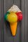 Lámpara de pared vintage con forma de cono de helado, años 60, Imagen 1