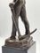 German Artist, Miners, Bronze Sculpture on Marble Base 11