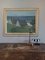 Retiro costero, pintura al óleo, años 50, enmarcado, Imagen 3