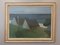 Coastal Retreat, Oil Painting, 1950s, Framed 1