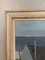 Rifugio costiero, dipinto a olio, anni '50, con cornice, Immagine 9