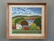 Paese delle meraviglie, dipinto ad olio, anni '50, con cornice, Immagine 1
