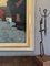 Paseo crepuscular, pintura al óleo, años 50, enmarcado, Imagen 12