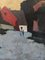 Paseo crepuscular, pintura al óleo, años 50, enmarcado, Imagen 4