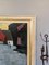 Paseo crepuscular, pintura al óleo, años 50, enmarcado, Imagen 9
