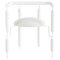 White Poodle Armchair by Metis Design Studio, Image 1