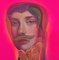 Natasha Lelenco, Mustache and Leaves, 2022, Acrylic & Spray Paint on Plywood 2
