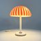 Red Striped Table Lamp in Murano Glass from DV, 1970s 4