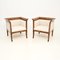 Antique Swedish Biedermeier Satin Birch Armchairs, 1850s, Set of 2 1