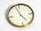 Small Mid-Century Modern Brass Wall Clock from Kienzle, 1960s 4
