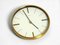 Small Mid-Century Modern Brass Wall Clock from Kienzle, 1960s, Image 4