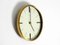 Small Mid-Century Modern Brass Wall Clock from Kienzle, 1960s 2