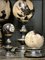 Vintage Petrified Wood Balls on Stands, Set of 5 3