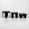 Black Nesting Tables by Gianfranco Frattini for Cassina, 1970s, Set of 3, Image 8