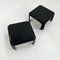 Black Elena Stacking Tables by Vico Magistretti for Metra, 1970s, Set of 2 5