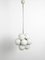 Space Age Atomic Metal Ceiling Lamp with 12 Light Gray Glass Spheres from Kaiser Leuchten, 1960s 4