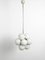 Space Age Atomic Metal Ceiling Lamp with 12 Light Gray Glass Spheres from Kaiser Leuchten, 1960s, Image 4