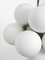 Space Age Atomic Metal Ceiling Lamp with 12 Light Gray Glass Spheres from Kaiser Leuchten, 1960s, Image 10