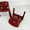 Burgundy Vicario Lounge Chairs by Vico Magistretti for Artemide, 1970s, Set of 2 9