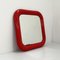 Specchio Delfo rosso di Sergio Mazza per Artemide, anni '60, Immagine 2