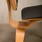 Silla de comedor DCW de fresno con asiento de cuero marrón oscuro de Charles & Ray Eames para Vitra, años 90, Imagen 12