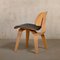 DCW Dining Chair in Ash with Dark Brown Leather Seat by Charles & Ray Eames for Vitra, 1990s, Image 5