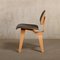 DCW Dining Chair in Ash with Dark Brown Leather Seat by Charles & Ray Eames for Vitra, 1990s, Image 8