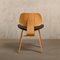 DCW Dining Chair in Ash with Dark Brown Leather Seat by Charles & Ray Eames for Vitra, 1990s, Image 7