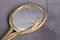 Hand Mirror with Gilded Brass Frame, 1980s 10