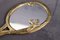 Hand Mirror with Gilded Brass Frame, 1980s 6