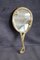 Hand Mirror with Gilded Brass Frame, 1980s 8