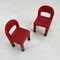 Rote Kinderstühle von Omsi, Italy, 2000er, 2er Set 5