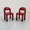 Chaises d'Enfant Rouges de Omsi, Italie, 2000s, Set de 2 1